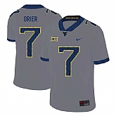 West Virginia Mountaineers 7 Will Grier Gray College Football Jersey Dzhi,baseball caps,new era cap wholesale,wholesale hats
